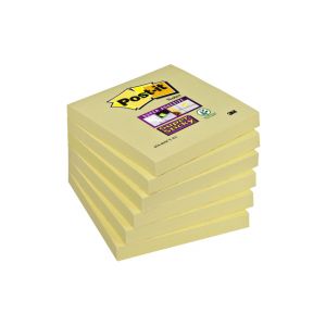 memoblok-3m-post-it-654-super-sticky-76x76mm-geel;-pak-6-stuks-1388450