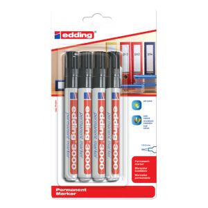 viltstift-edding-3000-rond-zwart-1-5-3mm-blister-4-stuks-630051