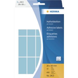 etiket-herma-2413-20x50mm-480st-blauw-816613