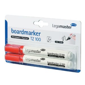 whiteboardstift-lega-tz-100-rood;-blister-2stuks-920372