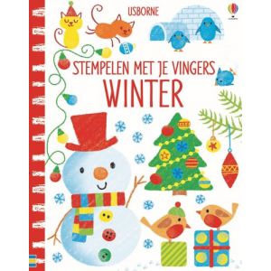 Stempelen met je vingers Winter