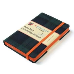 Waverley (L): Black Watch Tartan Cloth Large Notebook