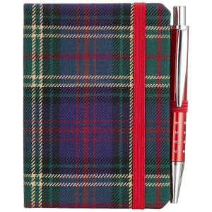 Waverley S.T. (S): Hunting Mini with Pen Pocket Genuine Tartan Cloth Commonplace Notebook