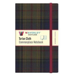 Kinloch Anderson: Waverley Scotland Genuine Tartan Cloth Commonplace Notebook