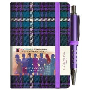 Auld Lang Syne Tartan Notebook (mini with pen)