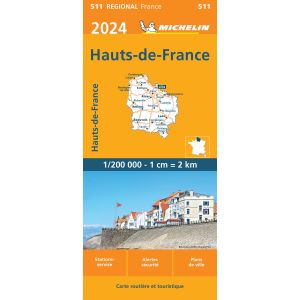 Michelin Wegenkaart 511 Hauts-de-France 2024