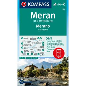 Kompass WK53 Meran und Umgebung