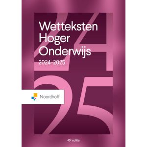 Wetteksten Hoger Onderwijs 2024-2025