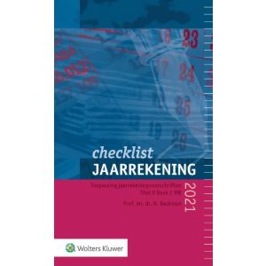 Checklist jaarrekening 2021