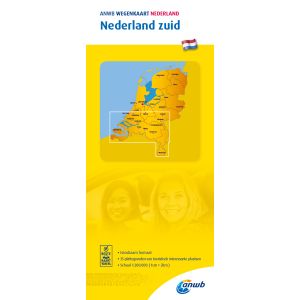 Wegenkaart Nederland Zuid