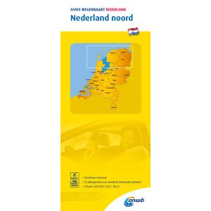 Wegenkaart Nederland Noord