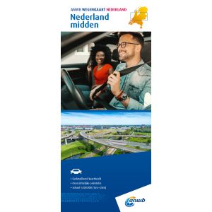 Wegenkaart Nederland Midden