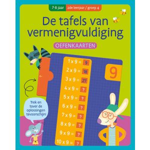 Oefenkaarten - De tafels van vermenigvuldiging (7-8 j.) - 2de leerjaar/groep 4