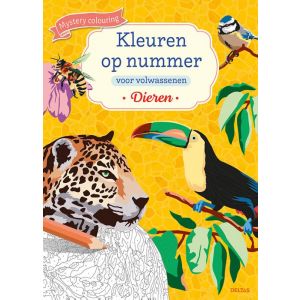 Kleuren op nummer voor volwassenen Dieren