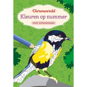 Kleuren op nummer voor volwassenen - Dierenwereld