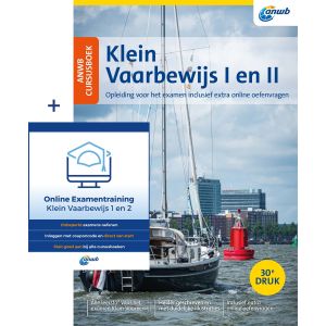 ANWB Cursusboek Klein Vaarbewijs I en II + Online Examentraining