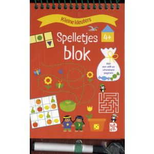 Spelletjesblok met viltstift 4+