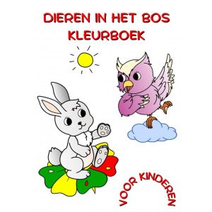 Dieren in Het Bos Kleurboek voor Kinderen