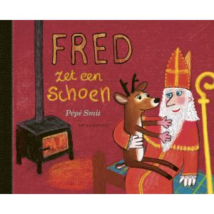 Fred zet een schoen