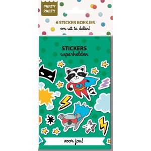 Party Party 6 Sticker boekjes - Superhelden