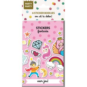 Party Party 6 Sticker boekjes - Fantasie