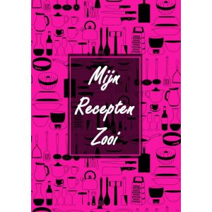 Boekcadeau Vrouw / Boek Cadeau Collega - Blanco Recepten Invulboek - "Mijn Recepten Zooi"