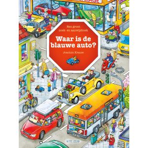 Waar is de blauwe auto